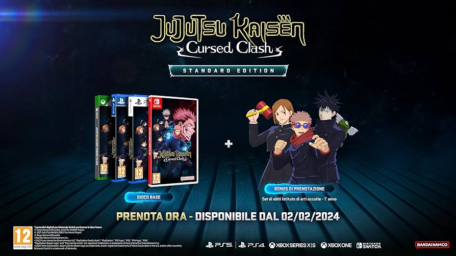 Jujutsu Kaisen Cursed Clash Nintendo Switch Videogioco Eu Ita Nuovo Sigillato