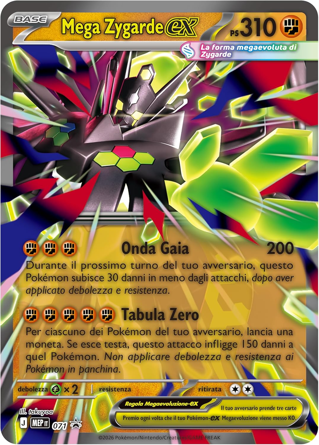 Pokémon GCC: Collezione Premium Mega Zygarde EX - 8 Buste Di Espansione