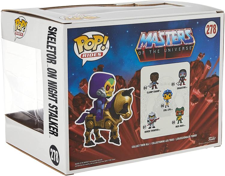 Funko Pop ! Masters Of The Universe (278) - Skeletor On W/Night Stalker Figure