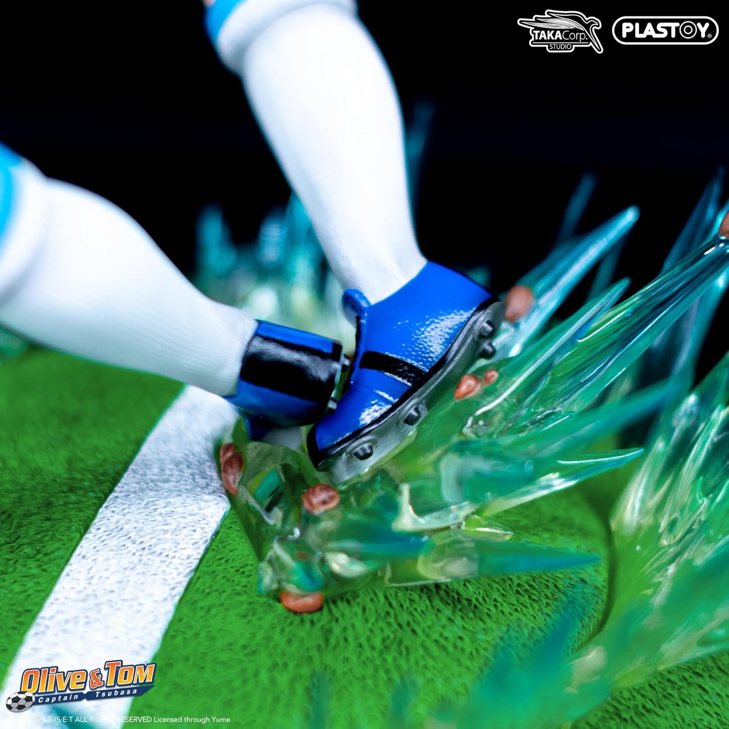 Plastoy Oliver Hutton e Tom Becker - Golden Twin Shoot Statua in Resina 32 cm Captain Tsubasa - Ozora Holly e Benji