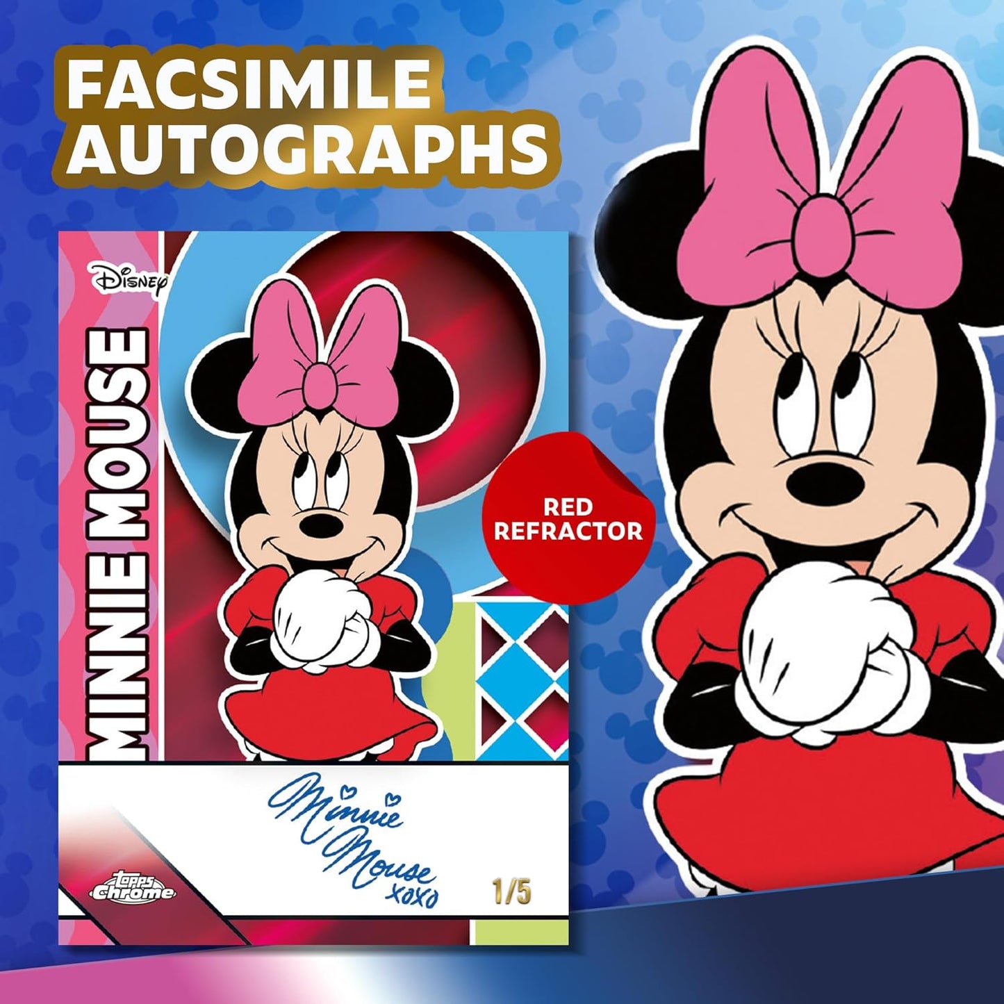 Topps Chrome Disney 2026 Value Box Card Collezionabili 32 Carte Ufficiali - 8 Buste TCG