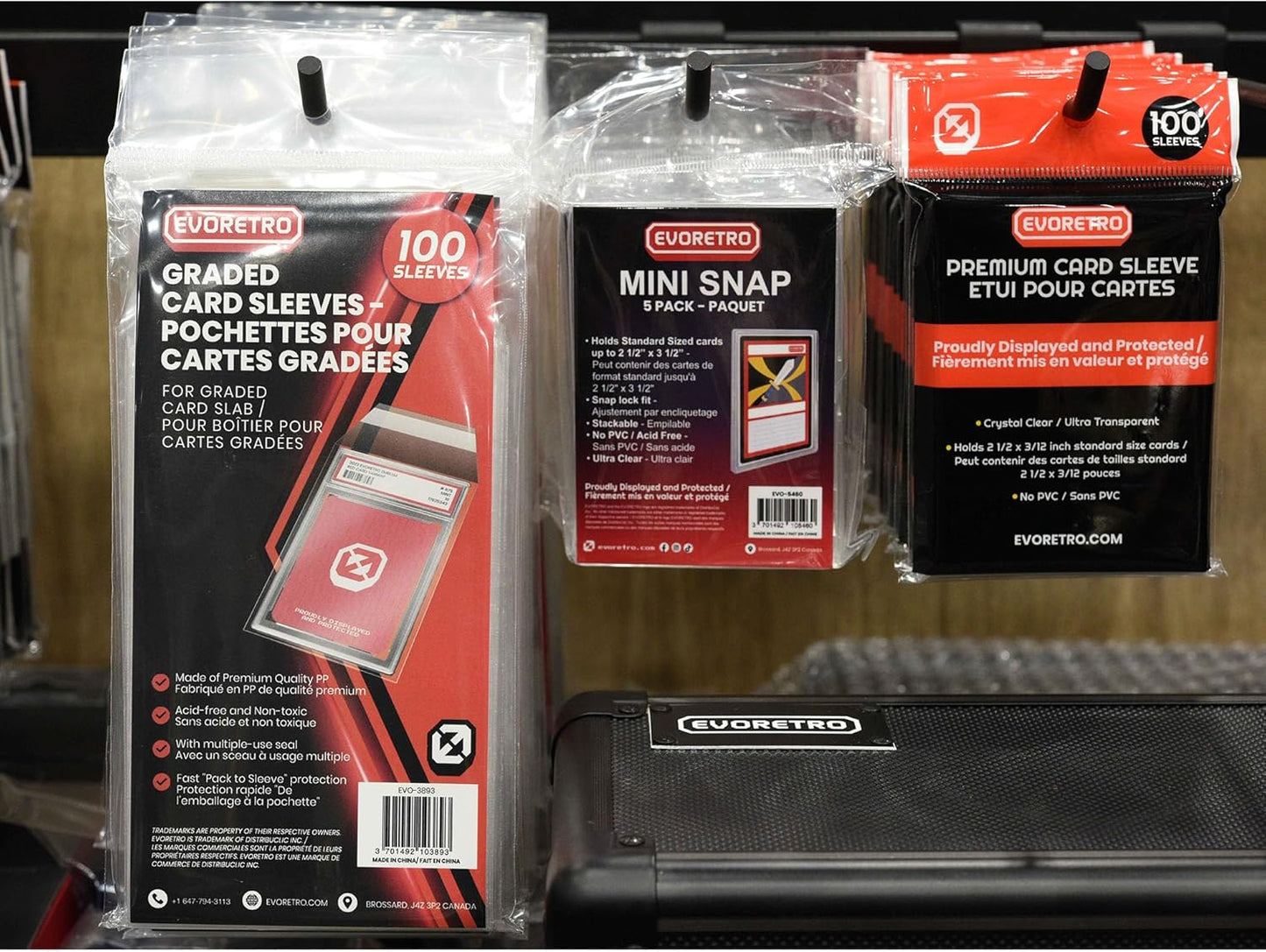 Evoretro: Bustine Protezioni per Carte Richiudibili Trasparenti e Antigraffio 100pz - Card Game Sleeves