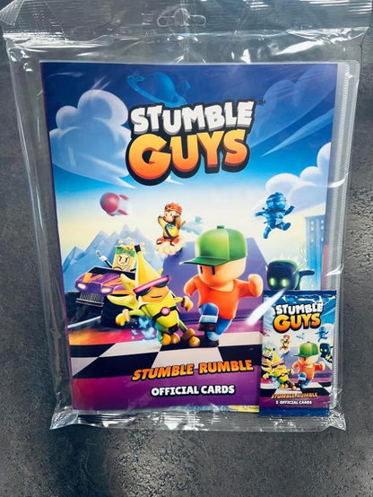 Stumble Guys Album Cards Stumble Rumble Raccoglitore + 1 Bustina 5 Card Nuovo