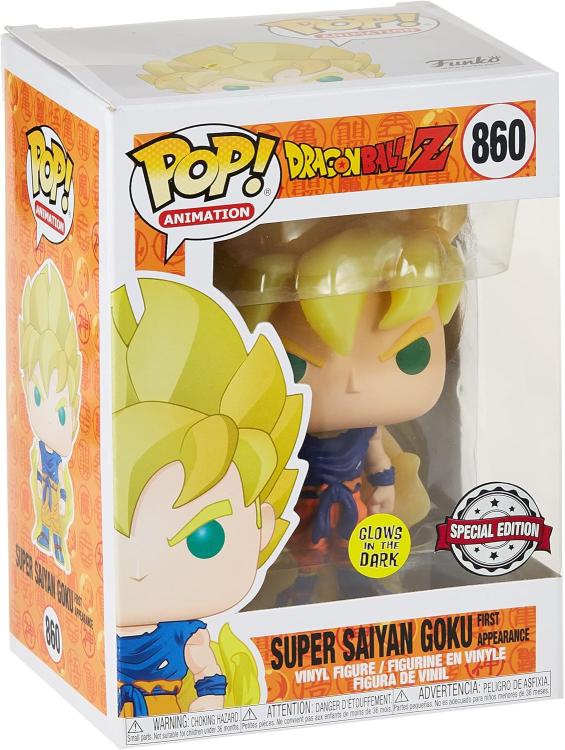 Funko Pop ! Dragon Ball Z - (860) Goku Super Sayan Figure Exclusive Glow Special