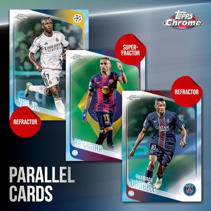 Topps Chrome UEFA Club Competitions 2025/26 Blaster Box Trading Cards Calcio
