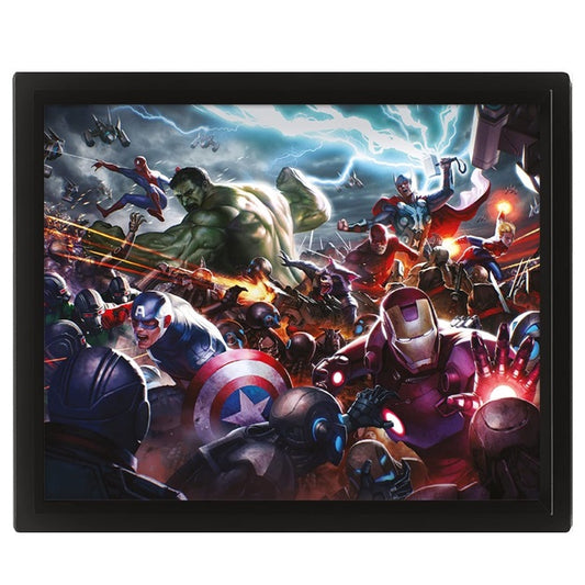Pyramid - Marvel Frame 3D Future Fight (Heroes Assault Avengers) Quadro Poster