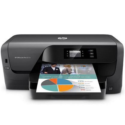 Hp Pro 8210 Stampante Ink-Jet A Colori Nero Officejet Wifi 2400X1200 Dpi A4 Foto