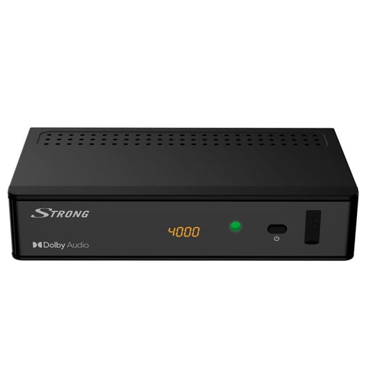 Strong SRT8215 Decoder Digitale Terrestre Dvb-T2 HDMI Tv Full HD HEVC H265 10 bit Dolby Audio USB Recording Nero