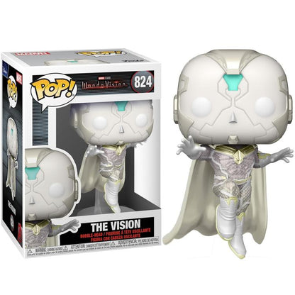 Funko Pop ! Marvel Wanda Vision (824) The Vision Vinyl Figure 9Cm Statuetta