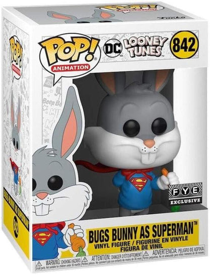 Funko Pop ! Animation Dc Looney Tunes (842) Bugs Bunny As Superman Vinyl Figure