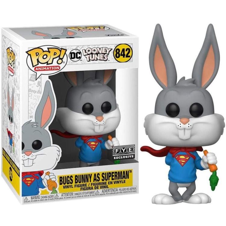 Funko Pop ! Animation Dc Looney Tunes (842) Bugs Bunny As Superman Vinyl Figure