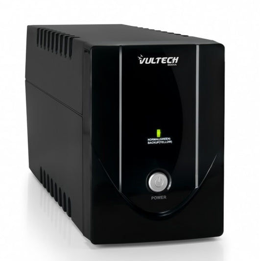Vultech Ups 800Va Lite + 2 Schuko Gruppo Di Continuita' Offline Nero Pc Monitor