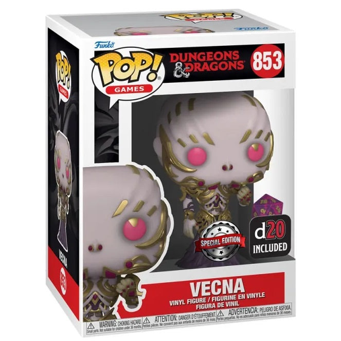 Funko Pop ! Games Dungeons & Dragons - (853) Vecna W/ D20 Figure Special 9Cm