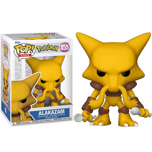 Funko Pop ! Games Pokemon (855) Alakazam - Abra Vinyl Action Figure Statuetta