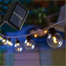 Catenaria Solare Luminosa 10 Lampadine Catena 3,8mt Luci Esterno Addobbi Natale