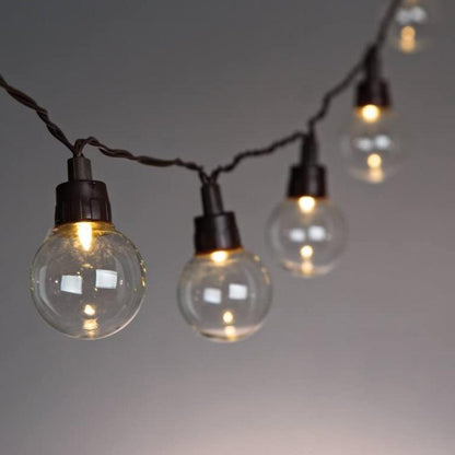 CATENARIA SOLARE LUMINOSA 20 LAMPADINE CATENA 5,8MT LUCI ESTERNO ADDOBBI NATALE