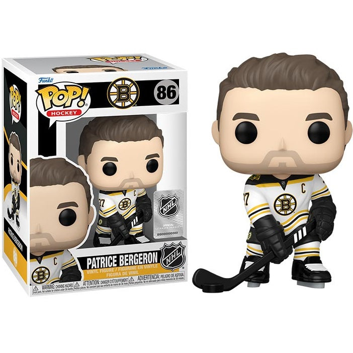 Funko Pop ! Hockey - Nhl - Bruins (86) Patrice Bergeron  Hockey Vinyl Figure 9Cm