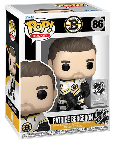 Funko Pop ! Hockey - Nhl - Bruins (86) Patrice Bergeron  Hockey Vinyl Figure 9Cm