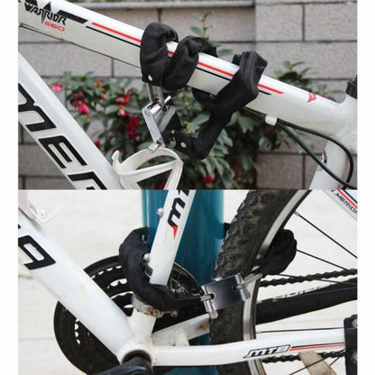 CATENA + LUCCHETTO ANTIFURTO METALLO PER SCOOTER MOTO DA BICI RIVESTITO 3 CHIAVI