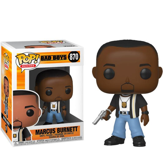 Funko Pop ! Movies Bad Boys - (870) Marcus Burnett Vinyl Figure 9Cm Film