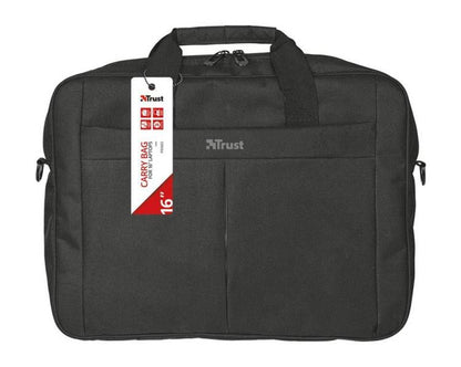 Trust Borsa Per Notebook 16" Primo Carry 21551 Zaino Con Tracolla Nero Valigetta
