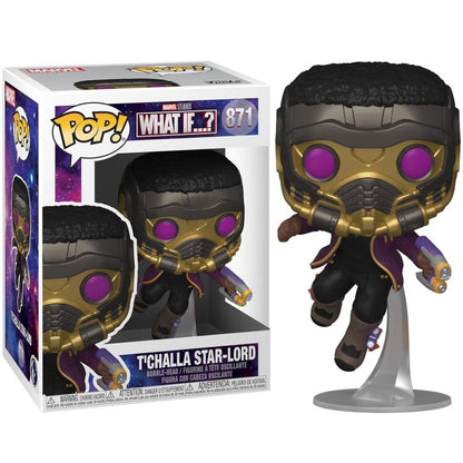 Funko Pop ! Marvel  What If...? - (871) T’Challa Star-Lord Vinyl Figure 9Cm