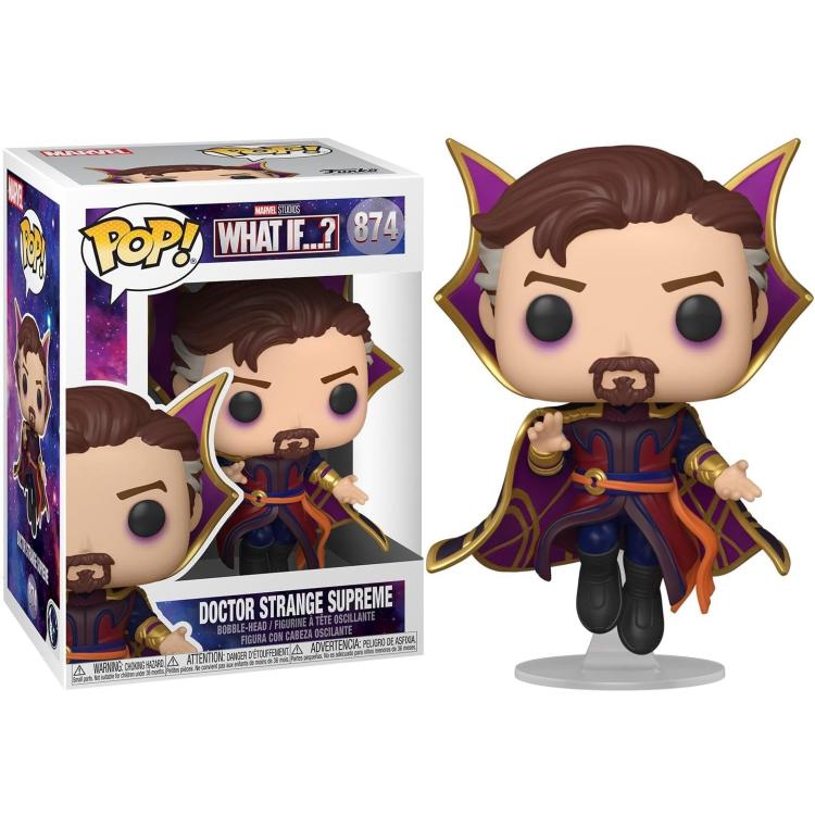 Funko Pop ! Marvel  What If...? - (874) Doctor Strange Supreme Vinyl Figure 9Cm