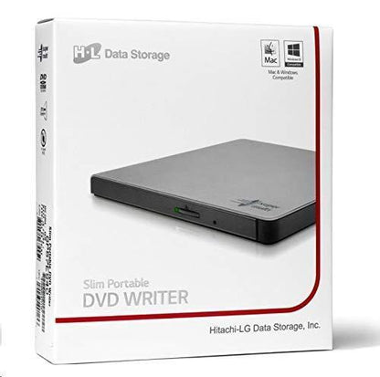 Lg Hitachi Masterizzatore Dvd Esterno Gp57Es40 Ultraslim Usb 2.0 Silver Argento
