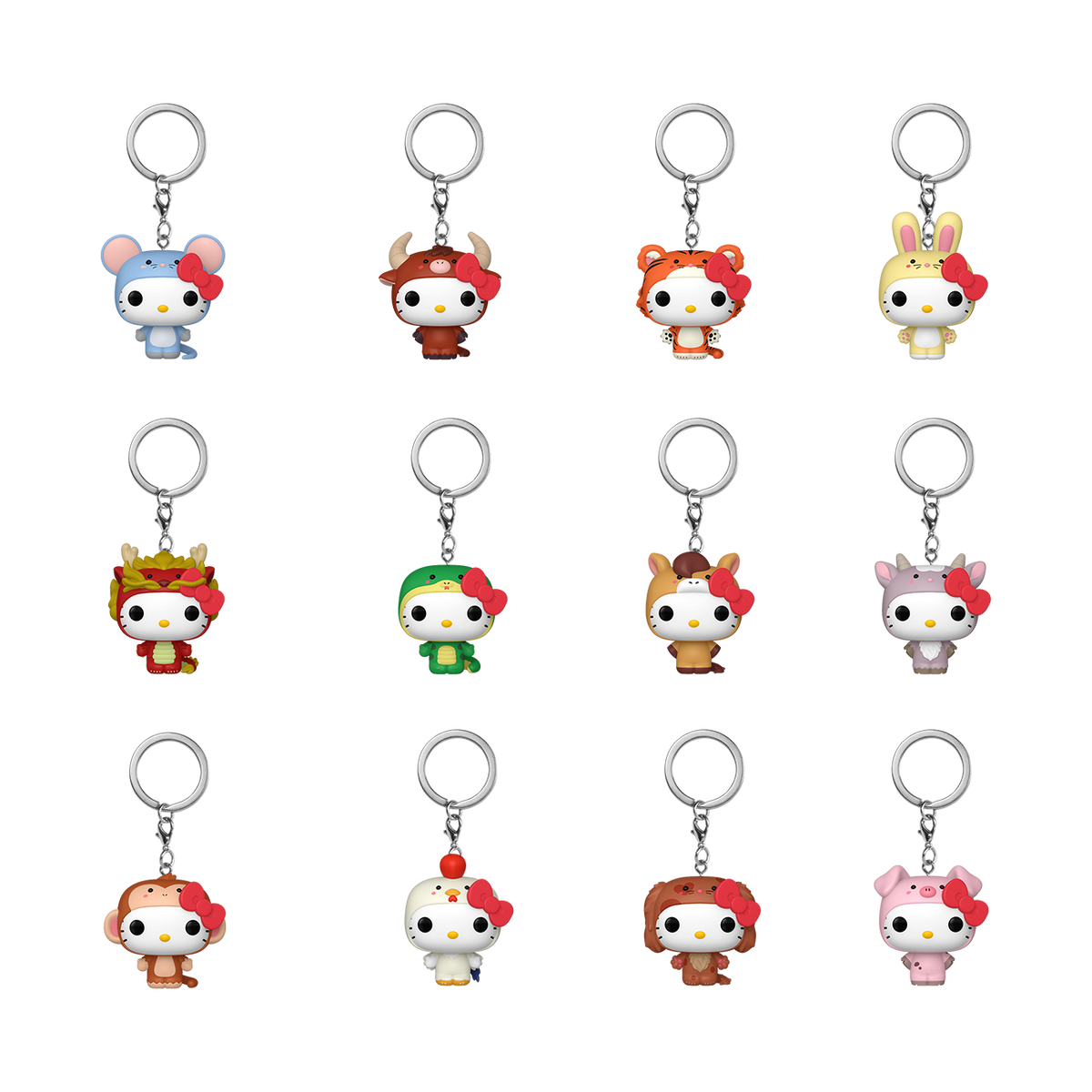Funko Pop ! Keychain: Hello Kitty (Animals) Portachiavi a Sorpresa da Collezione