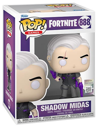 Funko Pop ! Games Fortnite - (888) Shadow Midas Vinyl Figure Gioco 9Cm Fortnait