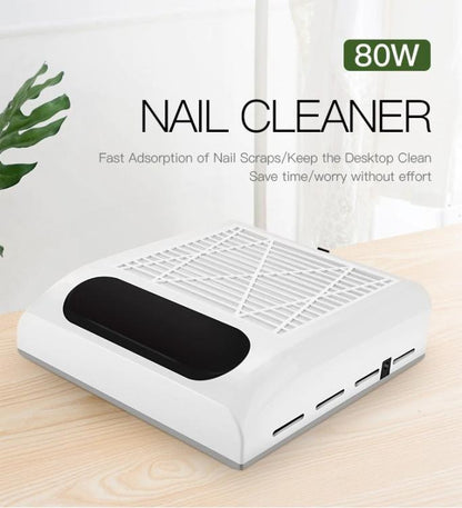 ASPIRATORE POLVERI DA TAVOLO UNGHIE NAIL ART MANICURE PROFESSIONALE 80W BQ-858-8