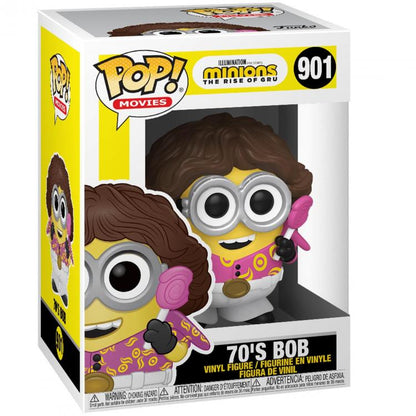 Funko Pop ! Movies Minions 2 (901) '70 Bob Seventies Vinyl Figure 9Cm Anni 70