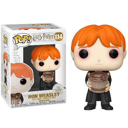 Funko Pop ! Harry Potter - Ron Weasley (114) Puking Slugs W / Bucket Figure 9Cm