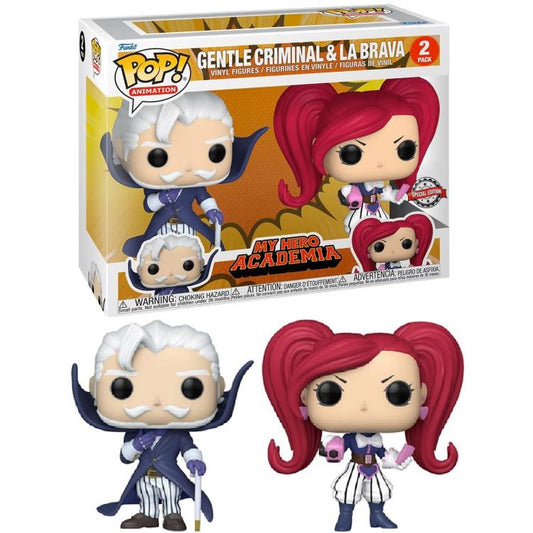 Funko Pop ! Animation - My Hero Academia (3 Pack) Gentle Criminal & La Brava 9Cm
