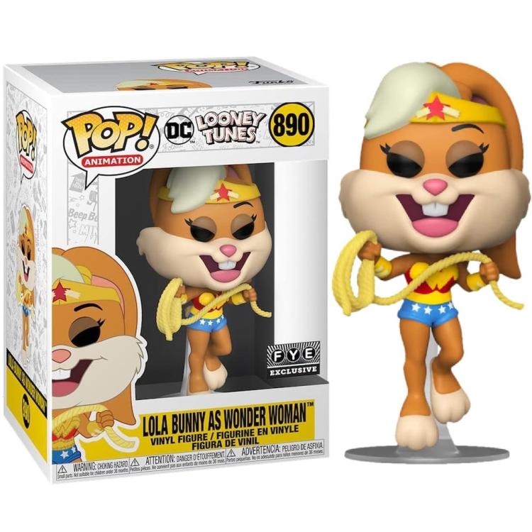 Funko Pop ! Animation Dc Looney Tunes (890) Lola Bunny As Wonder Woman Figure
