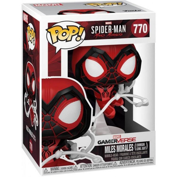 Funko Pop Spiderman Miles Morales 770 Crimson Cowl Suit Special Sigilliato