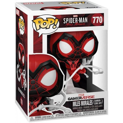Funko Pop Spiderman Miles Morales 770 Crimson Cowl Suit Special Sigilliato