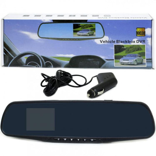 Specchietto Retrovisore Per Auto Monitor Dvr Registra Video Telecamera Frontale