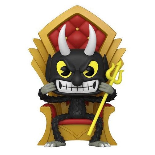 Funko Pop ! Deluxe Cuphead : Devil'S Throne (898) Devil In Chair  Vinyl Figure