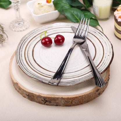 5pz BASE LEGNO TRONCO DECORAZIONE TAVOLO CENTROTAVOLA ALZATINA SHABBY-NATALE 26cm