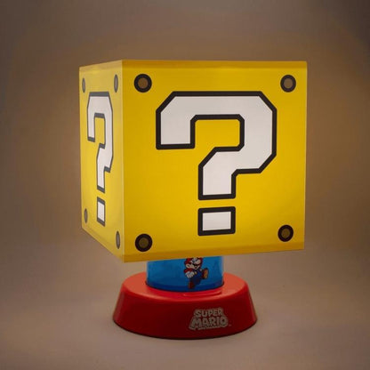 Paladone Lampada Da Tavolo Nintendo Super Mario Question Mark Icon Luce Light