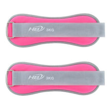 Coppia Pesi Per Caviglie/Polsi Sabbia Sport Fitness Cavigliere Da 1.5kg (3kg) Rs