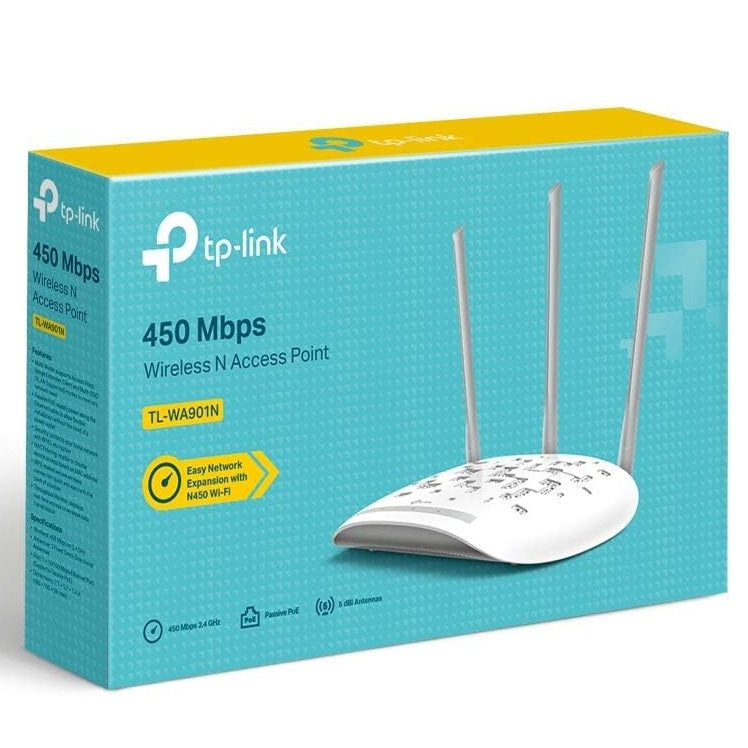 Tp-Link Access Point Wifi Tl-Wa901N N450 Wireless 3 Antenne 450 Mbps Wps Poe Pc