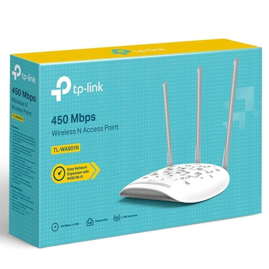 Tp-Link Access Point Wifi Tl-Wa901N N450 Wireless 3 Antenne 450 Mbps Wps Poe Pc