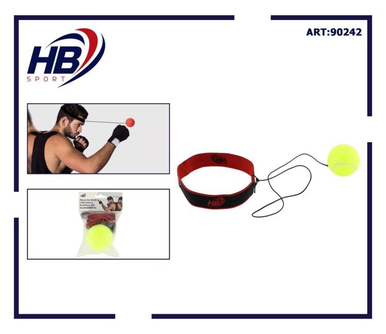 Palla Da Boxe Con Fascia Elsatica Per Allenamento Pallina Boxing Tacking Ball