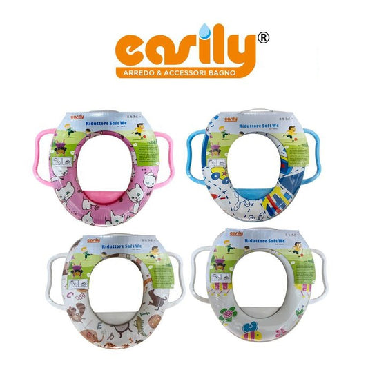Riduttore Wc Water Per Bambini Sedile Morbido Copriwater Fantasie Varie 59783