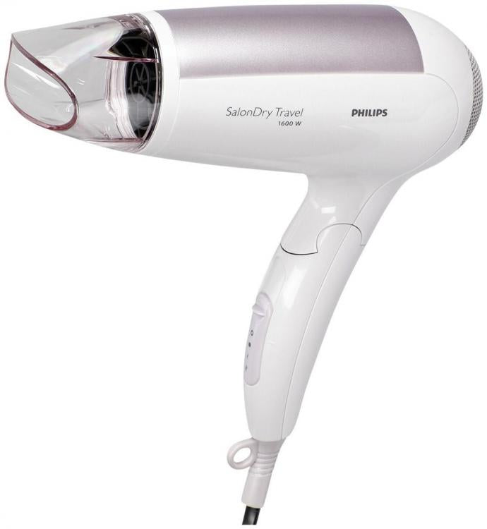 Philips Salon Dry - Phon Asciugacapelli Diffusore Pieghevole 1600W Viaggio Sport