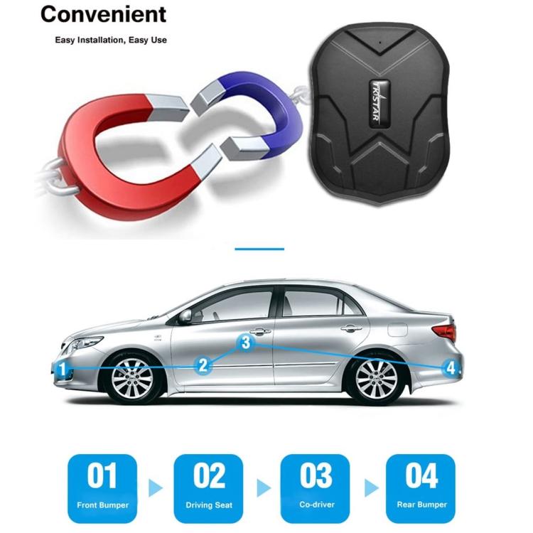 Localizzatore Tk905 Antifurto Satellitare Magnetico Gps Tracker Gsm Auto 5000Mah