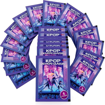 KPop Demon Hunters 20 Pacchetti Bustine (100 Figurine) Stickers Dyramix
