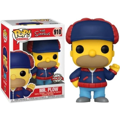 Funko Pop ! Television - The Simpsons (910) Mr. Plow Special Edition Figure 9Cm